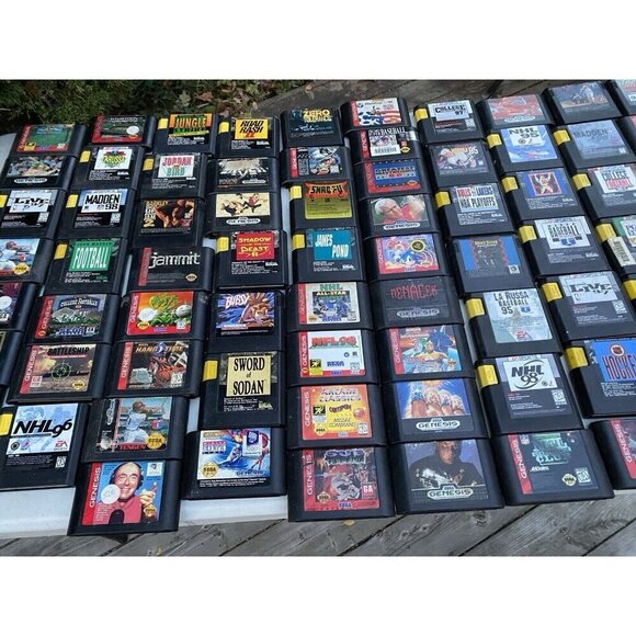 Lot of 75+ Vintage Sega Genesis Video Games Bundle - Batman Forever, The Ooze - Picture 3 of 11